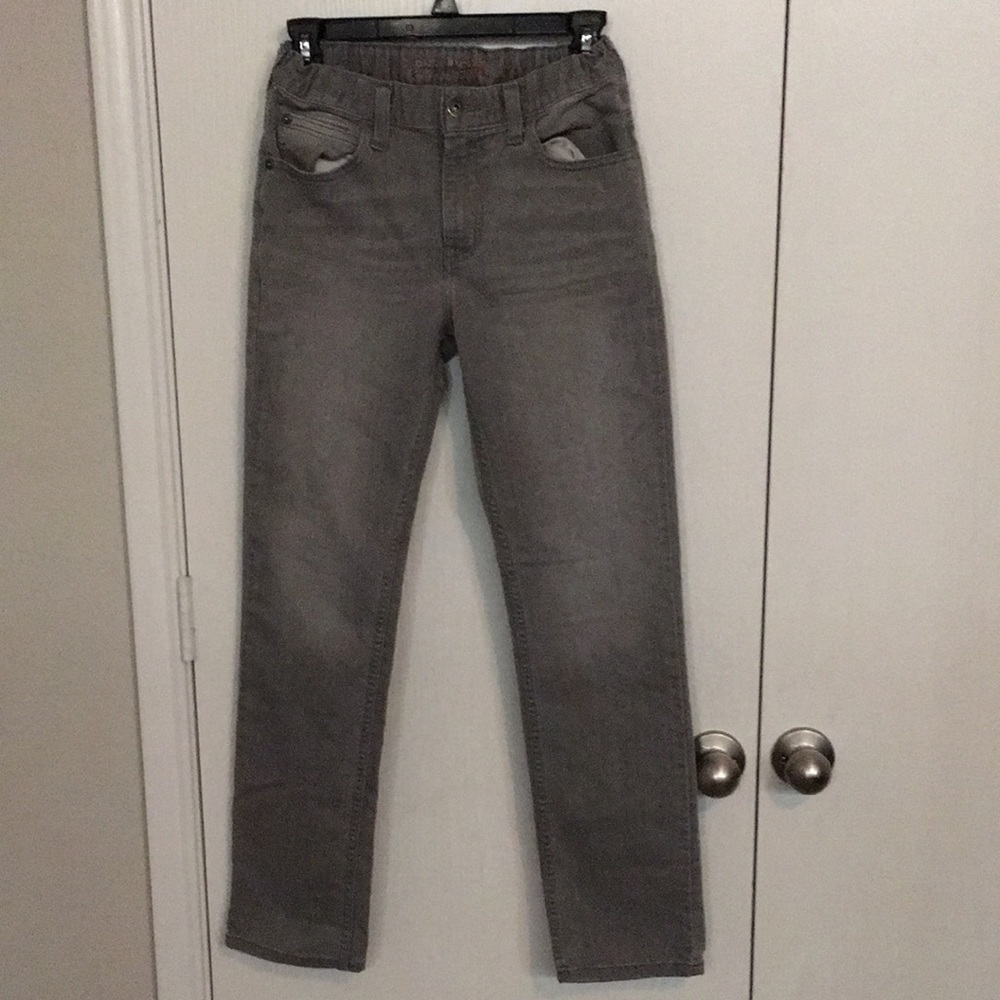 Ruff Hewn Grey Boys Skinny Jeans Size 14/Large